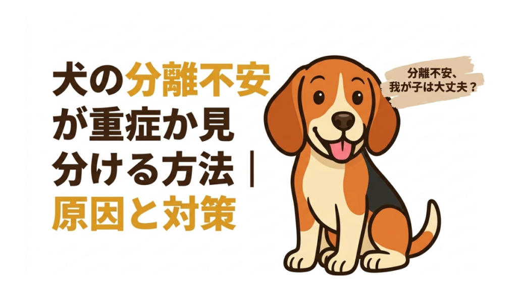 愛犬を留守番させる際、鳴き続けたり部屋を荒らしたりして「もしかして分離不安？」と悩んでいませんか？重症度を見分けるためのセルフチェック項目から、原因に応じた具体的な改善ステップまでを解説。愛犬の心のSOSを正しく読み取り、安心できる環境を整えましょう。