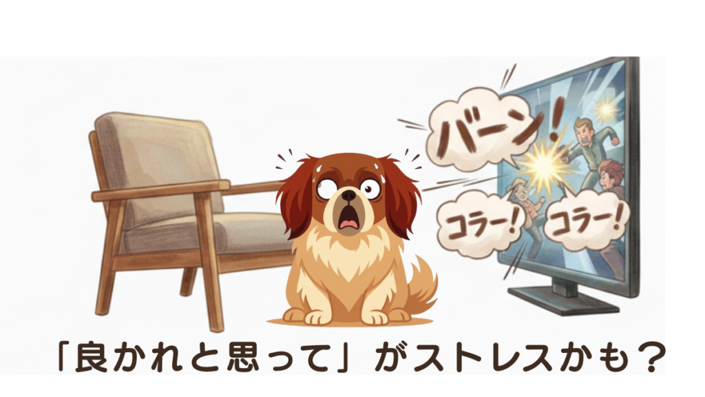 留守番の寂しさを紛らわせるためのテレビが、逆に愛犬を怖がらせていませんか？突然の物音や怒鳴り声は、繊細な聴覚を持つ愛犬にとって大きなストレス。良かれと思った習慣の「意外な落とし穴」と、わが家で見つけた本当にリラックスできる環境づくりの秘訣を公開します。