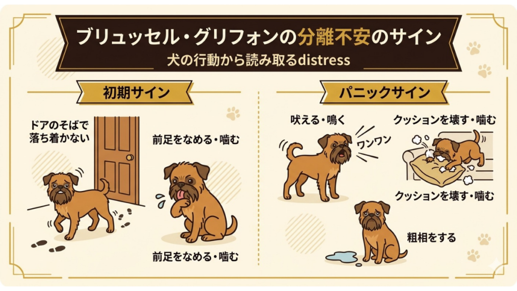 愛犬の「前足をなめる」「ドアの前でソワソワする」といった行動、ただの癖だと思っていませんか？実はそれ、分離不安の初期サインかもしれません。見逃しやすい小さなSOSからパニック時の対処法までを解説。愛犬の心を守り、穏やかなお留守番を叶えるヒントを詳しくお届けします。
