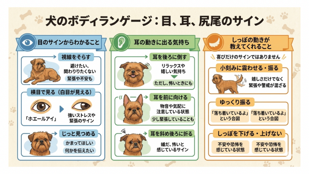 愛犬が何を考えているのかわからない」と悩んでいませんか？視線やしっぽの動きに隠された小さなサインを読み解けば、言葉を持たない愛犬の気持ちにぐっと近づけます。愛犬のストレスを減らし、もっと深く心を通わせるための「会話術」を一緒に学んでいきましょう。